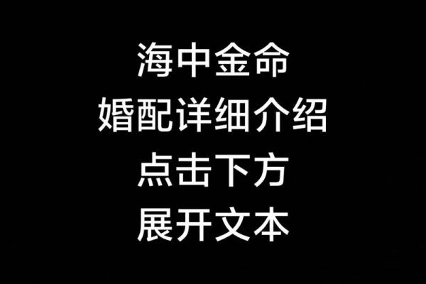 炉中火命与海中金命的婚姻匹配度如何