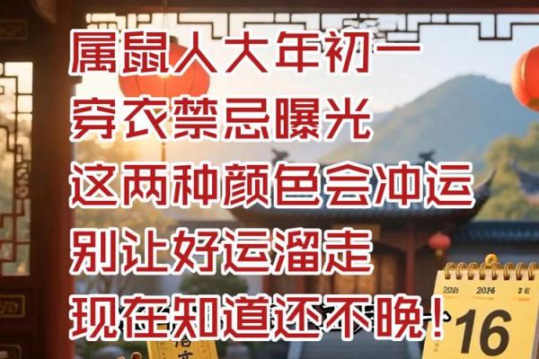 2026年属鼠下半年是否仍需穿红衣