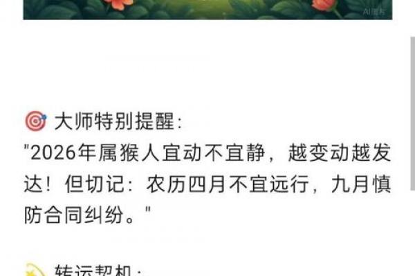 2026年属猴者可否扭转乾坤