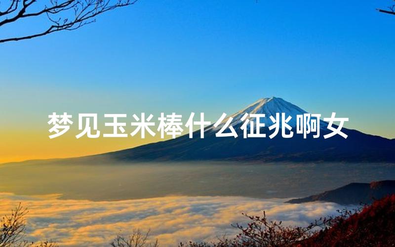 已婚女人梦见玉米棒子_已婚女人梦见玉米预示家庭和睦吗_梦见玉米代表财运亨通吗