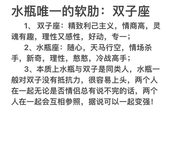 水瓶座和什么座最配对指数高