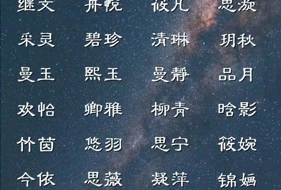 8月份女宝宝起名