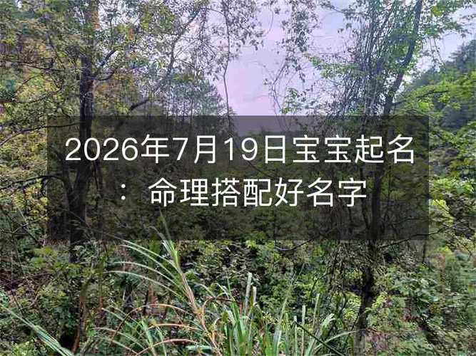 2026年1月15日男宝宝取名，这些名字好听又有好寓意
